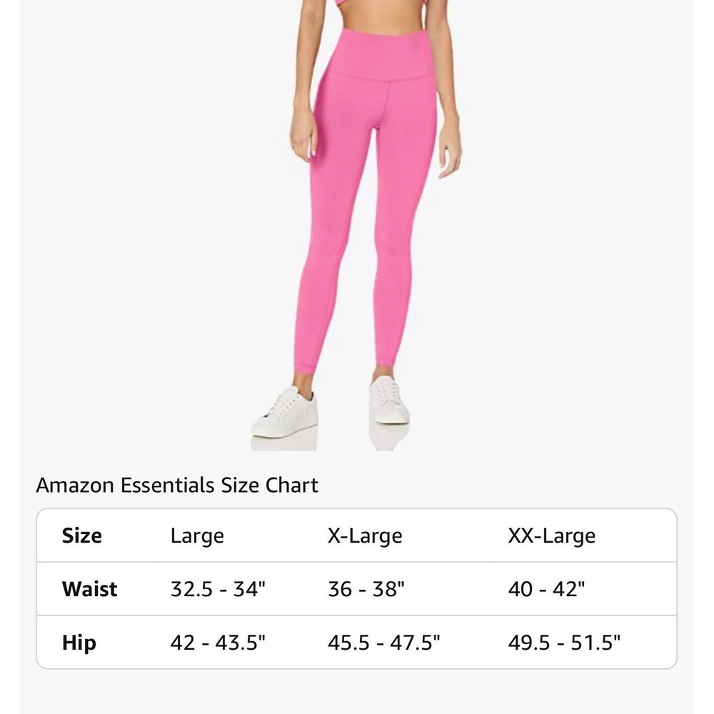 Amazon Essentials Womens High Waisted Active Leggings Bright Olive XL - Picture 7 of 7